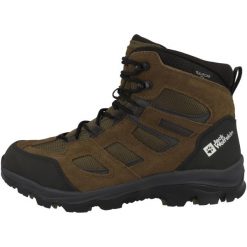 Buty trekkingowe męskie Jack Wolfskin Vojo 3 Texapore Mid. Brązowe trekkingi Jack Wolfskin, bez wzorów, z materiału, bez zapięcia. Za 683.00 zł.