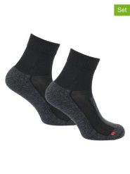 Norfolk Skarpety trekkingowe (2 pary) "Leonardo" w kolorze czarnym rozmiar: 43-46. Czarne skarpety Norfolk, bez wzorów, z materiału. Za 65.99 zł.
