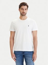 Polo Ralph Lauren T-Shirt 714844756005 Biały Regular Fit. Białe koszulki polo Polo Ralph Lauren, l, bez wzorów, z bawełny, bez kołnierzyka, bez ramiączek. Za 269.99 zł.