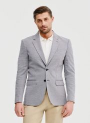 Szara marynarka melanż. Szare garnitury Pako Lorente, na co dzień, m, bez wzorów, z bawełny. Za 299.99 zł.