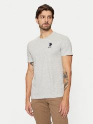 U.S. Polo Assn. T-Shirt MUP3311 Szary Slim Fit. Szare koszulki polo U.S. Polo Assn., m, bez wzorów, z bawełny, bez kołnierzyka, bez ramiączek. Za 69.99 zł.