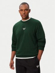 Reebok Bluza Arrigan RK25547CCM Zielony Regular Fit. Zielone bluzy Reebok, m, bez wzorów, z bawełny, bez kaptura. Za 199.99 zł.