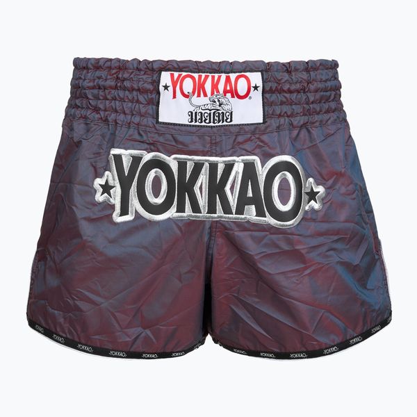 Spodenki treningowe męskie YOKKAO Lunar Muay Thai. Fioletowe krótkie spodenki sportowe YOKKAO, l, bez wzorów, z materiału. Za 289.99 zł.