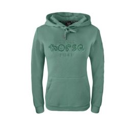 Bluza jeździecka Little Rider butelkowa zieleń JD Attack. Zielone bluzy z kapturem JD ATTACK, uniwersalny, bez wzorów, z bawełny, z kapturem. Za 139.99 zł.