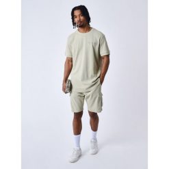 Klasyczne teksturowane szorty Project X Paris. Zielone szorty PREMIUM PARTS, bez wzorów, z materiału, klasyczne. Za 224.50 zł.