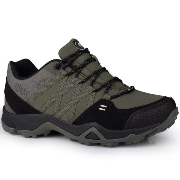 Buty męskie sportowe trekingowe DK SWAT. Czarne buty sportowe casual DK, bez wzorów, bez zapięcia. W wyprzedaży za 159.00 zł.