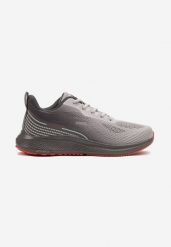 Szaro-Czerwone Buty Sportowe Sneakersy z Siateczki na Piankowej Podeszwie Saralia. Szare buty sportowe casual Born2be, bez wzorów, z jeansu, bez zapięcia. W wyprzedaży za 119.99 zł.