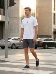 Szorty dresowe z wiązaniem - szary. Szare krótkie spodenki sportowe Sinsay, l, bez wzorów, z dresówki. Za 39.99 zł.