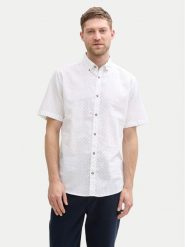 Tom Tailor Koszula 1045099 Biały Regular Fit. Białe koszule Tom Tailor, m, bez wzorów, z bawełny, bez kołnierzyka, bez ramiączek. Za 169.99 zł.