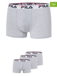Fila Bokserki (3 pary) w kolorze szarym rozmiar: XL. Szare bokserki Fila, xl, bez wzorów. Za 65.99 zł.