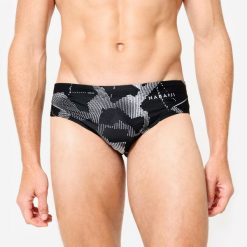 Slipki pływackie męskie Nabaiji 900 All Ice. Odzież kąpielowa NABAIJI, m, bez wzorów, z materiału, sportowe. Za 69.99 zł.