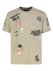 Sublevel Koszulka w kolorze beżowym rozmiar: XL. Brązowe bezrękawniki Sublevel, xl, bez wzorów, z bawełny, bez kołnierzyka, bez ramiączek. Za 43.99 zł.