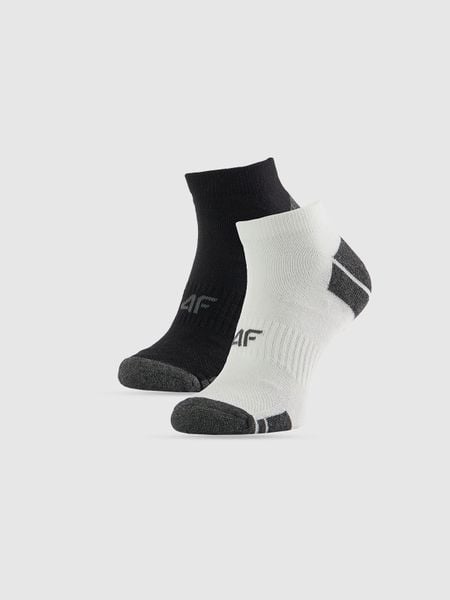 4F Skarpetki krótkie treningowe (2-pack) męskie - multikolor 39-42. Szare skarpety 4F, bez wzorów. Za 39.99 zł.