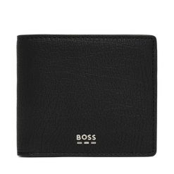 Portfel BOSS. Czarne portfele Boss, bez wzorów. Za 399.99 zł.