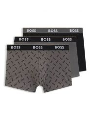 Hugo Boss Underwear Bokserki (3 pary) w kolorze czarno-szarym rozmiar: M. Czarne bokserki Hugo Boss Underwear, m, bez wzorów. Za 149.45 zł.