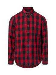 Polo Ralph Lauren Męska koszula casual Mężczyźni Modern Fit Bawełna czerwony|czarny w kratkę, S. Czarne koszule Polo Ralph Lauren, m, bez wzorów, z bawełny, bez kołnierzyka, bez ramiączek. Za 499.95 zł.