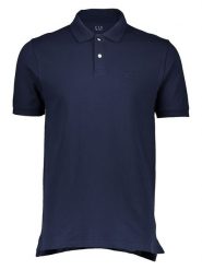 GAP Koszulka polo w kolorze granatowym rozmiar: XL. Niebieskie koszulki polo GAP, xl, bez wzorów, z bawełny, bez kołnierzyka, bez ramiączek. Za 83.42 zł.