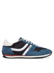 BOSS Sneakersy Levon 50568468 Granatowy. Niebieskie buty sportowe casual Boss, bez wzorów, ze skóry, bez zapięcia. Za 554.99 zł.