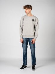 Champion Bluza "C-Neck" | HBGF88H586N8A | Mężczyzna | Szary. Szare bluzy Champion, m, bez wzorów, z bawełny, bez kaptura. W wyprzedaży za 129.00 zł.