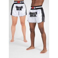 Piru Muay Thai Szorty - Biały/Czarny. Białe szorty GORILLA WEAR, l, bez wzorów, sportowe. Za 183.00 zł.