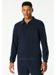 Schiesser Bluza w kolorze granatowym rozmiar: 52. Niebieskie bluzy Schiesser, bez wzorów, bez kaptura. Za 130.99 zł.