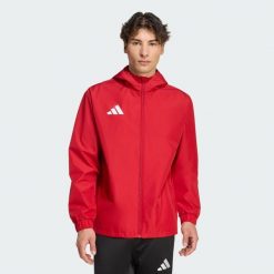 Kurtka Entrada26 All Weather. Białe kurtki Adidas, bez wzorów, bez kaptura. Za 170.99 zł.