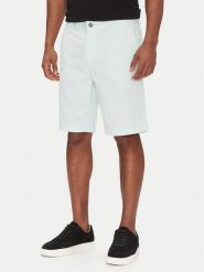 BOSS Szorty materiałowe Chino-Slim-Shorts 50536723 Błękitny Regular Fit. Niebieskie szorty Boss, m, bez wzorów, z bawełny. Za 279.99 zł.