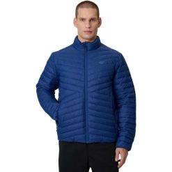 Kurtka męska 4F z kapturem, hydrofobowa. Niebieskie kurtki 4F, m, bez wzorów, z materiału, z kapturem. Za 186.99 zł.