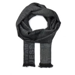 Szalik Guess. Czarne szaliki Guess, z aplikacjami. Za 299.99 zł.