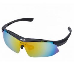 Sportowe okulary przeciwsłoneczne UV400 Ochrona na zewnątrz. Czarne okulary przeciwsłoneczne WEST BIKING. Za 63.60 zł.