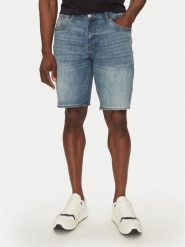 Armani Exchange Szorty jeansowe XM000073 AF13331 MB001 Niebieski Slim Fit. Niebieskie szorty Armani Exchange, m, bez wzorów, z bawełny. Za 552.05 zł.