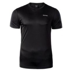 Koszulka męska Hi-Tec Sibic - czarna, Rozmiar XXL. Czarne t-shirty Hi-tec, l, bez wzorów, z dzianiny, bez kołnierzyka, bez ramiączek. Za 36.99 zł.
