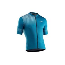 Koszulka rowerowa męska NORTHWAVE ORIGIN Jersey niebieska. Niebieskie bluzy Northwave, m, bez wzorów, z jersey, bez kaptura. Za 277.00 zł.
