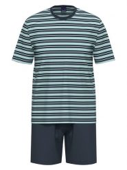 Ammann Piżama w kolorze granatowo-błękitnym rozmiar: 56. Niebieskie piżamy Ammann, bez wzorów, z bawełny, bez ramiączek. Za 86.99 zł.