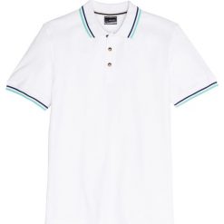 Shirt polo Regular Fit bonprix biały. Bezrękawniki marki bonprix. Za 44.99 zł.
