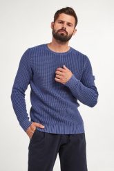 Sweter męski Hadriano JOOP! JEANS. Swetry nierozpinane JOOP! Jeans, m, bez wzorów, z jeansu, bez kołnierzyka, bez ramiączek. Za 689.00 zł.