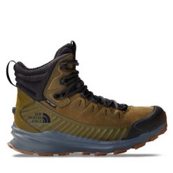 Trekkingi The North Face. Brązowe botki sznurowane The North Face, bez wzorów, bez obcasa, bez zapięcia. Za 799.99 zł.