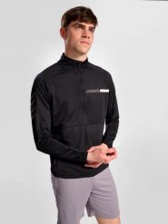 Kurtka z dresu Hummel Te Strength. Czarne kurtki Hummel, l, bez wzorów, z dresówki, bez kaptura. Za 208.80 zł.