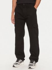 Guess Chinosy M4YB40 WGCV1 Czarny Regular Fit. Czarne eleganckie spodnie Guess, m, z bawełny. Za 319.99 zł.