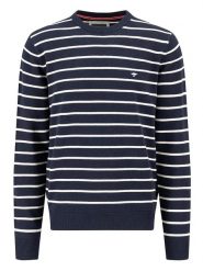 FYNCH-HATTON Sweter w kolorze granatowym rozmiar: L. Niebieskie swetry nierozpinane Fynch-Hatton, l, bez wzorów, z bawełny, bez kołnierzyka, bez ramiączek. Za 130.99 zł.