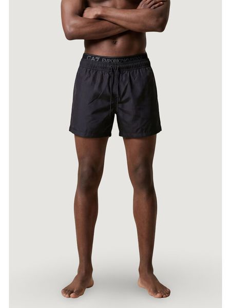 EA7 Emporio Armani Szorty kąpielowe 7M001689 AF21074 UC001 Czarny Regular Fit. Czarne kąpielówki EA7 Emporio Armani, m, bez wzorów, z syntetyku. Za 324.69 zł.