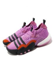Adidas Buty sportowe "Trae Young 2" w kolorze fioletowo-czarno-pomarańczowym rozmiar: 43 1/3. Czarne buty treningowe Adidas, bez wzorów, z materiału. Za 287.16 zł.