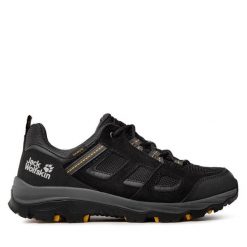 Trekkingi Jack Wolfskin. Czarne buty trekkingowe Jack Wolfskin, bez wzorów, bez zapięcia. Za 259.99 zł.