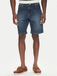 Hechter Paris Szorty jeansowe 26655 151362 Granatowy Regular Fit. Niebieskie szorty Hechter Paris, m, bez wzorów, z bawełny. Za 339.99 zł.