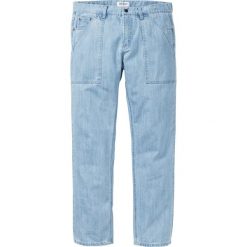 Dżinsy WORKER Loose Fit Straight bonprix jasnoniebieski. Niebieskie jeansy bonprix, m. Za 49.99 zł.