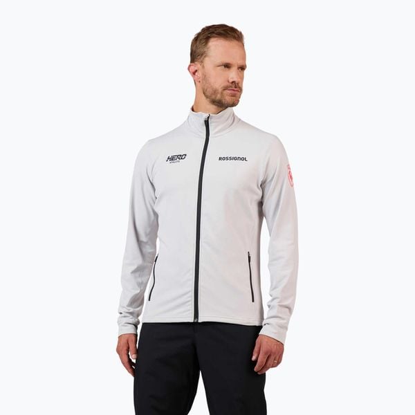 Bluza męska Rossignol Hero Mid Layers Stretch. Szare bielizna termoaktywna Rossignol, l, z aplikacjami, z elastanu, bez ramiączek, na fitness i siłownię. Za 518.90 zł.