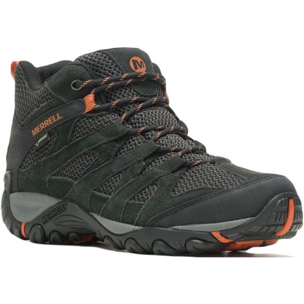 Buty Trekkingowe Męskie Merrell Alverstone Mid Gore-Tex. Czarne buty trekkingowe Merrell, bez wzorów, z gore-texu, bez zapięcia. W wyprzedaży za 611.15 zł.