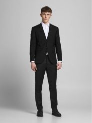 Jack&Jones Garnitur Franco 12181339 Czarny Super Slim Fit. Czarne garnitury Jack&Jones, m, bez wzorów, z syntetyku. Za 489.99 zł.