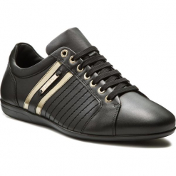 Sneakersy VERSACE COLLECTION - V900421 VM00318 V768H Nero/Nero/Oro. Czarne buty sportowe casual marki Versace Collection, z materiału. Za 969.00 zł.