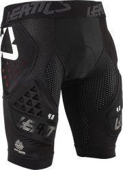 Spodenki z ochraniaczem LEATT Impact Shorts 3DF 4.0. Czarne spodenki rowerowe LEATT, l, bez wzorów, z materiału, rowerowe. Za 599.00 zł.